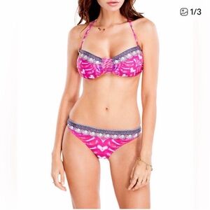 Pink and Gray Women's Bikini Set La Moda Large $119